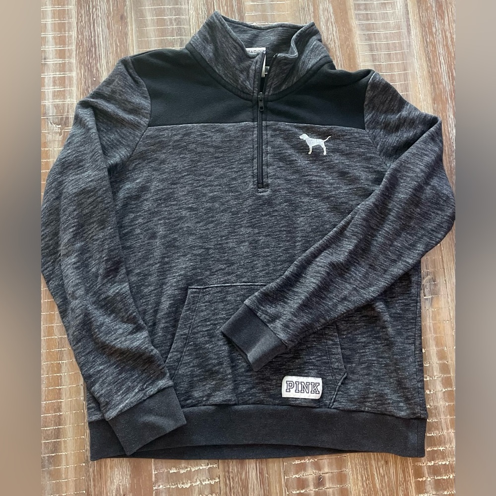 Victoria's Secret Pink Womens Black Pullover Sweatshirt Size Medium - Picture 4 of 4